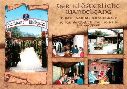 AK / Ansichtskarte Bad_Saarow Gasthaus zum Klostergarten Der kloesterliche Wandelgang Bad_Saarow