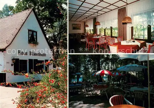AK / Ansichtskarte Bad_Saarow Cafe Restaurant Pension Haus Birkenhain Terrasse Bad_Saarow