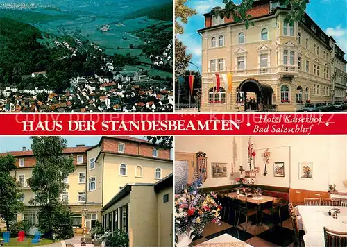 AK / Ansichtskarte Bad_Salzschlirf Panorama Haus der Standesbeamten Hotel Kaiserhof Gaststube Bad_Salzschlirf