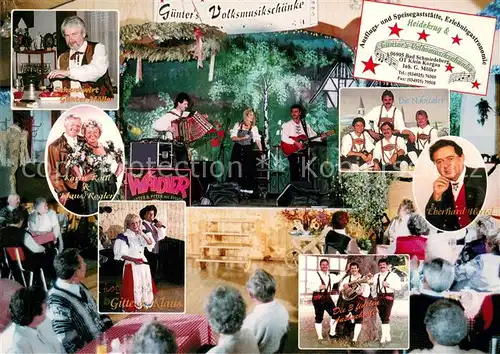 AK / Ansichtskarte Bad_Schmiedeberg Guenters Volksmusikschaenke Heidekrug Musikergruppen Bad_Schmiedeberg