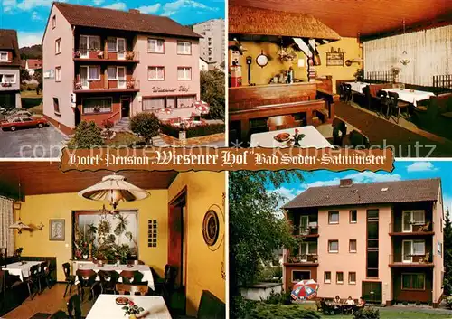 AK / Ansichtskarte Bad_Soden Salmuenster Hotel Pension Wiesener Hof Gastraeume Bad_Soden Salmuenster