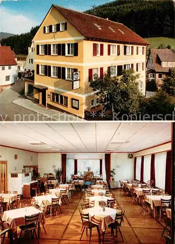 AK / Ansichtskarte Bad_Teinach Zavelstein Gasthof Pension Lamm Gastraum Bad_Teinach Zavelstein