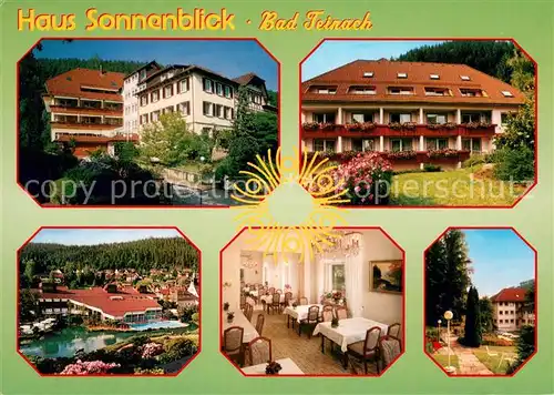 AK / Ansichtskarte Bad_Teinach Zavelstein Haus Sonnenblick Panorama Gastraum Park Bad_Teinach Zavelstein
