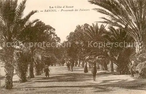 AK / Ansichtskarte Bandol Promenade des Palmiers Bandol