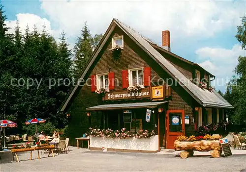 AK / Ansichtskarte Baerental_Feldberg Cafe Restaurant Schwarzwaldklause Baerental Feldberg