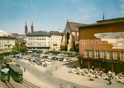 AK / Ansichtskarte Basel_BS Barfuesserplatz Basel_BS