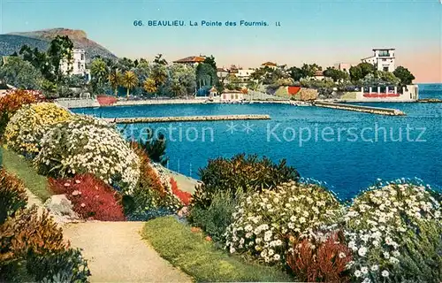 AK / Ansichtskarte Beaulieu sur Mer La Pointe des Fourmis Beaulieu sur Mer
