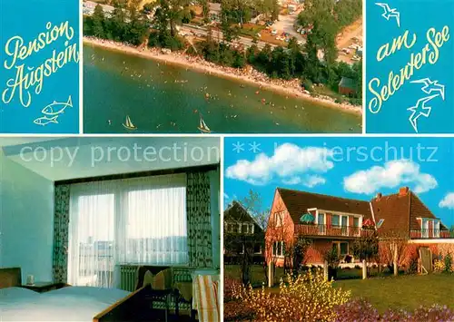 AK / Ansichtskarte Bellin_Holstein Pension Augstein Fremdenzimmer Fliegeraufnahme Bellin_Holstein