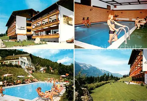 AK / Ansichtskarte Berg_Drautal Hotel Pension Glocknerhof Hallenbad Pool Panorama Berg Drautal