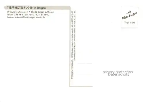 AK / Ansichtskarte Bergen_Ruegen Treff Hotel Ruegen Gaststube Bergen Ruegen