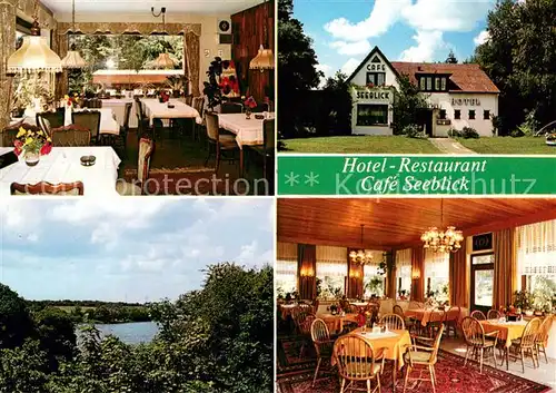 AK / Ansichtskarte Bilschau_Sankelmark Hotel Restaurant Cafe Seeblick Gastraeume Panorama 