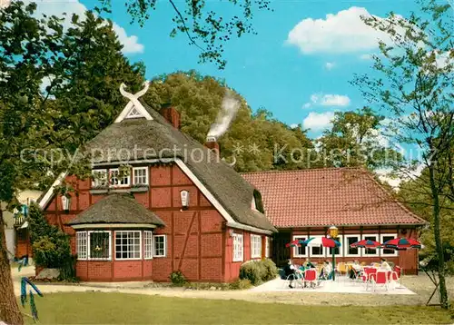 AK / Ansichtskarte Borstel_Bispingen Loensklause Restaurant Cafe Terrasse Borstel_Bispingen