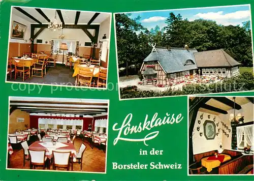 AK / Ansichtskarte Borstel_Bispingen Loensklause Restaurant Cafe Terrasse Borsteler Schweiz Borstel_Bispingen