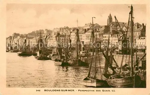 AK / Ansichtskarte Boulogne sur Mer Perspective des Quais Boulogne sur Mer