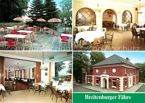 AK / Ansichtskarte Breitenburg Hotel Restaurant Cafe Breitenburger Faehre Terrasse Breitenburg