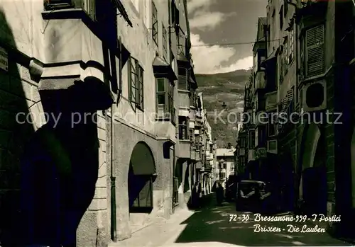 AK / Ansichtskarte Bressanone I Portici Laufen Bressanone
