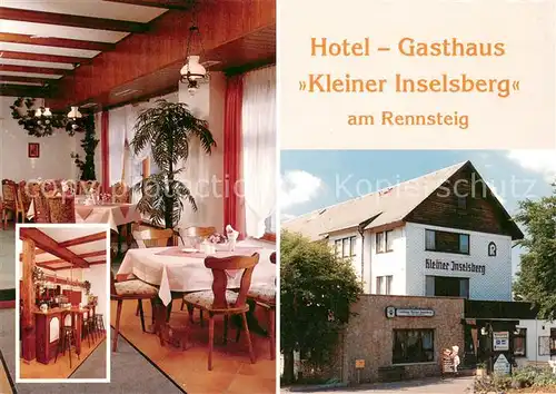 AK / Ansichtskarte Brotterode Hotel Gasthaus Kleiner Inselsberg Gaststube Bar Brotterode