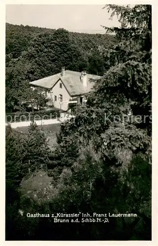 AK / Ansichtskarte Brunn_Bad Fischau Gasthaus zum Kuerassier 