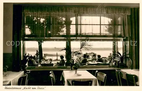 AK / Ansichtskarte Buederich_Wesel Rheinterrasse Wacht am Rhein Buederich Wesel