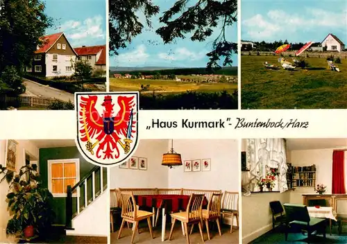 AK / Ansichtskarte Buntenbock Haus Kurmark Gastraeume Panorama Liegewiese Buntenbock