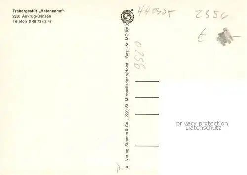 AK / Ansichtskarte Buenzen_Aukrug Pferdeherde Trabergestuet Helenenhof Gaststube Bar Schwanenteich Buenzen Aukrug