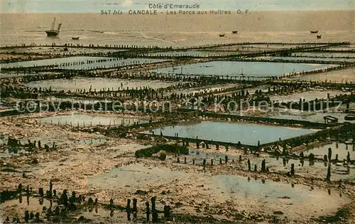 AK / Ansichtskarte Cancale Les Parcs aux Huitres Cancale