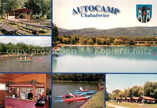 AK / Ansichtskarte Chabarovice Autocamp Seepartien Restaurant Bungalows Boote 