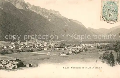 AK / Ansichtskarte Chamonix et le Col de Balme Chamonix