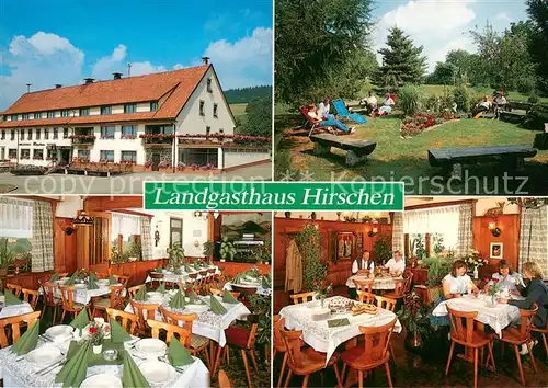 AK / Ansichtskarte Dachsberg_Suedschwarzwald Landgasthaus Hirschen Hotel Gastraeume Park Dachsberg Suedschwarzwald