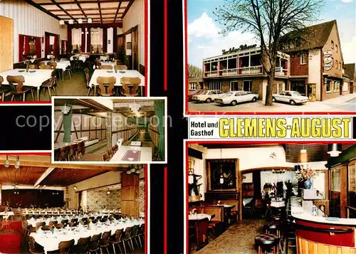 AK / Ansichtskarte Davensberg Hotel Gasthof Clemens August Gastraeume Kegelbahn Bar Davensberg