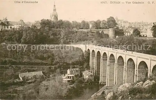 AK / Ansichtskarte Dinan Vue generale Pont Dinan