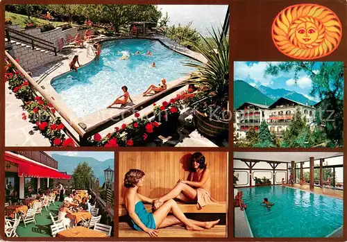 AK / Ansichtskarte Dorf_Tirol Hotel Erika Pool Hallenbad Terrasse Sauna Dorf_Tirol