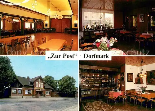 AK / Ansichtskarte Dorfmark Gasthof Zur Post Festsaal Lueneburger Heide Dorfmark