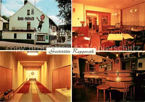 AK / Ansichtskarte Eicherscheid_Bad_Muenstereifel Speiserestaurant Rupperath Kegelbahn Gaststube Bar Eicherscheid_Bad