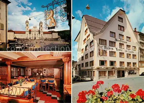 AK / Ansichtskarte Einsiedeln_SZ Zunfthaus Baeren Hotel Restaurant Stadtplatz Einsiedeln SZ