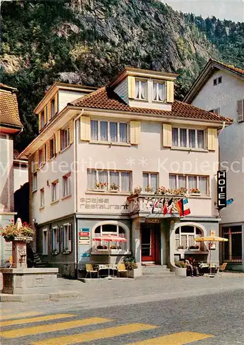 AK / Ansichtskarte Erstfeld Hotel Fisch an der Gotthardroute Erstfeld