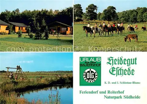 AK / Ansichtskarte Eschede Heidegut Eschede Feriendorf Reiterhof Natupark Suedheide Eschede