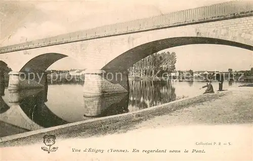 AK / Ansichtskarte Etigny En regardant sous le pont Etigny