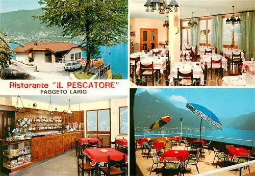 AK / Ansichtskarte Faggeto_Lario Ristorante Il Pescatore Terrasse Comersee Alpen Faggeto_Lario