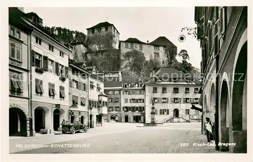 AK / Ansichtskarte Feldkirch_Vorarlberg Motiv mit Schattenburg Feldkirch Vorarlberg