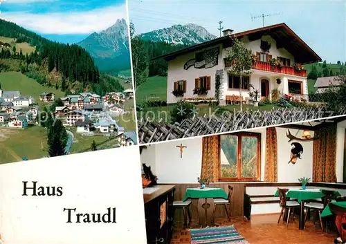 AK / Ansichtskarte Filzmoos Pension Haus Traudl Panorama Alpen Filzmoos