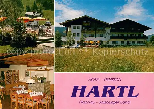 AK / Ansichtskarte Flachau Hotel Pension Hartl Terrasse Flachau