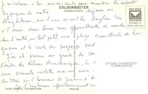 AK / Ansichtskarte Folkestone High Street Folkestone