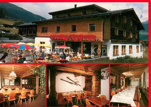 AK / Ansichtskarte Frauenkirch_GR Gasthaus Hotel Lengmatta Festsaal Terrasse Frauenkirch GR