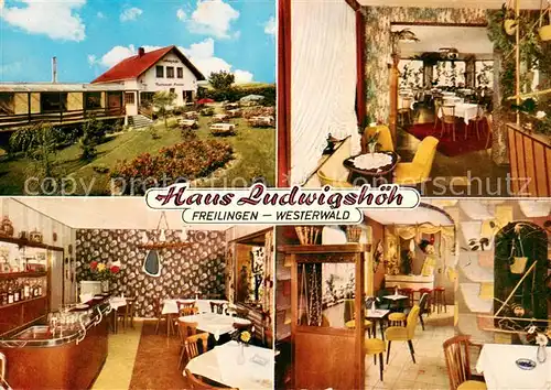 AK / Ansichtskarte Freilingen_Westerwald Gaestehaus Pension Haus Ludwigshoeh Freilingen_Westerwald