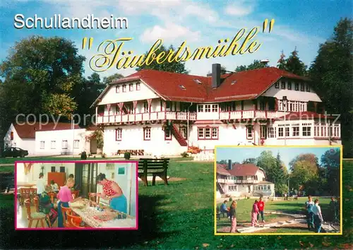AK / Ansichtskarte Friedersdorf_Finsterwalde Schullandheim Taeubertsmuehle Minigolf 