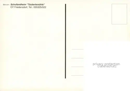 AK / Ansichtskarte Friedersdorf_Finsterwalde Schullandheim Taeubertsmuehle Minigolf 