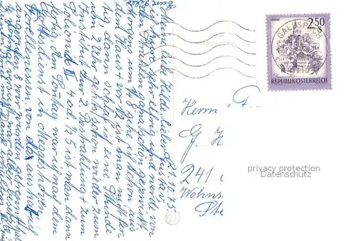 AK / Ansichtskarte Gallspach Ortsansicht mit Kirche Zeileis Institut Gallspach