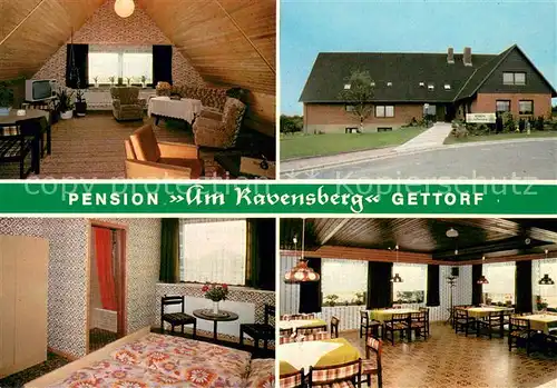 AK / Ansichtskarte Gettorf Pension Am Ravensberg Fremdenzimmer Restaurant Gettorf