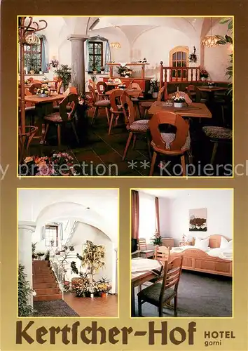 AK / Ansichtskarte Gleina_Naumburg Kertscher Hof Hotel garni Gaststube Zimmer Treppenaufgang Gleina_Naumburg